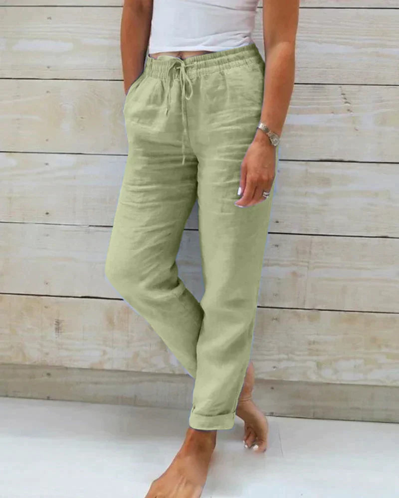 Pantalon Large en Lin Capucine Femme | Coupe Ample, Respirant 1
