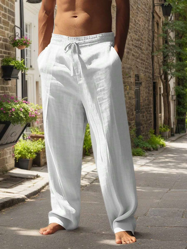 Pantalon Léger en Lin Arthur | Cordon de Serrage, Frais et Respirant 0