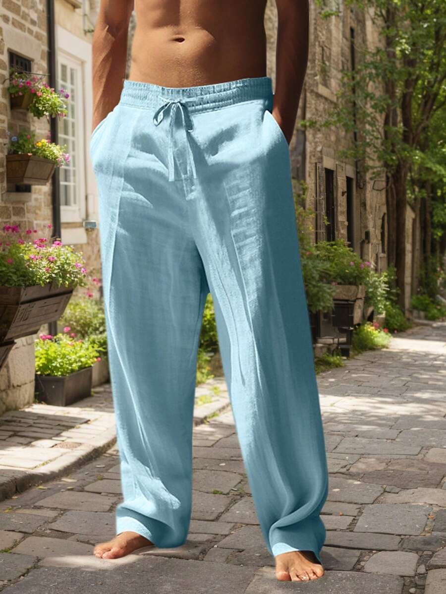 Pantalon Léger en Lin Arthur | Cordon de Serrage, Frais et Respirant 4