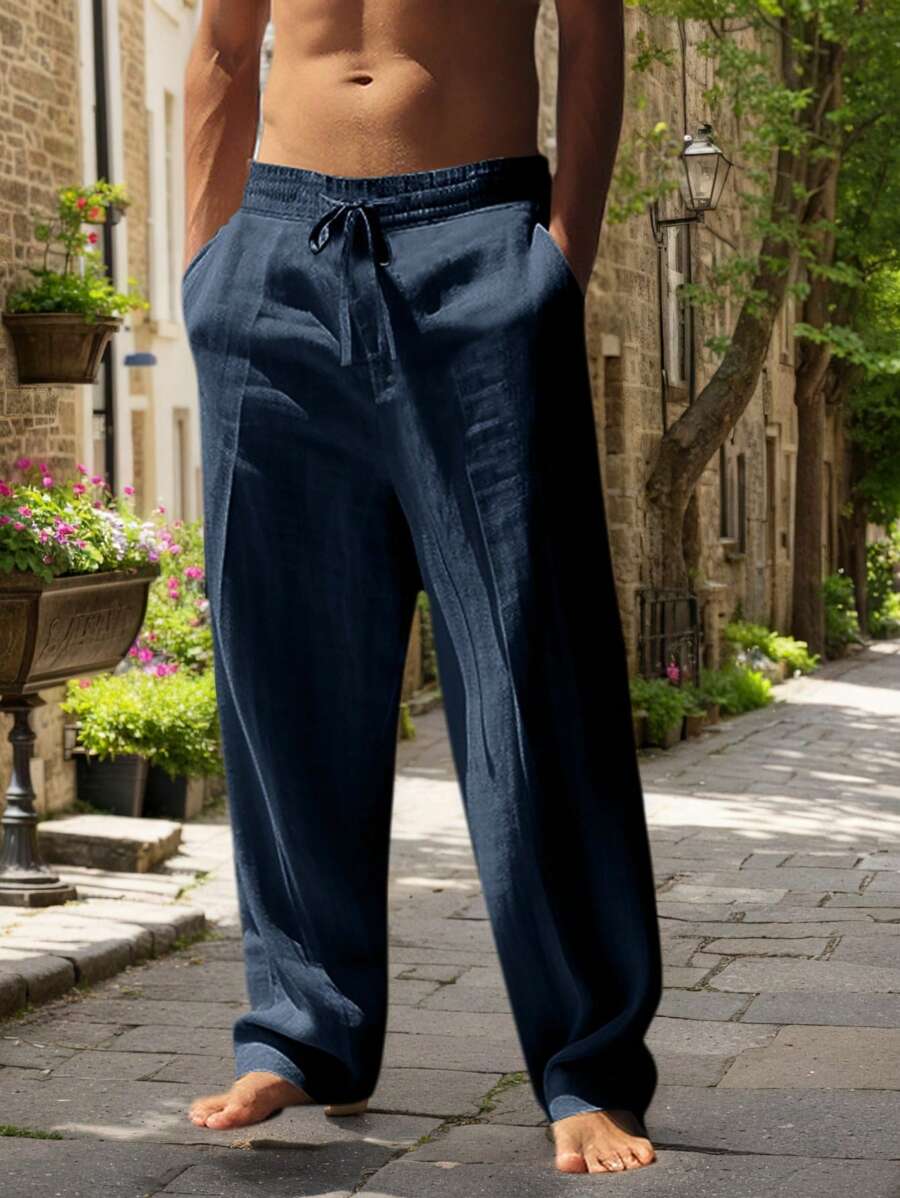 Pantalon Léger en Lin Arthur | Cordon de Serrage, Frais et Respirant 5