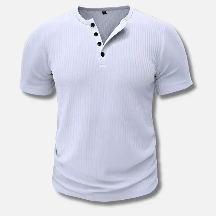 Chemise Henley Jules | Coupe slim, tissu respirant 0