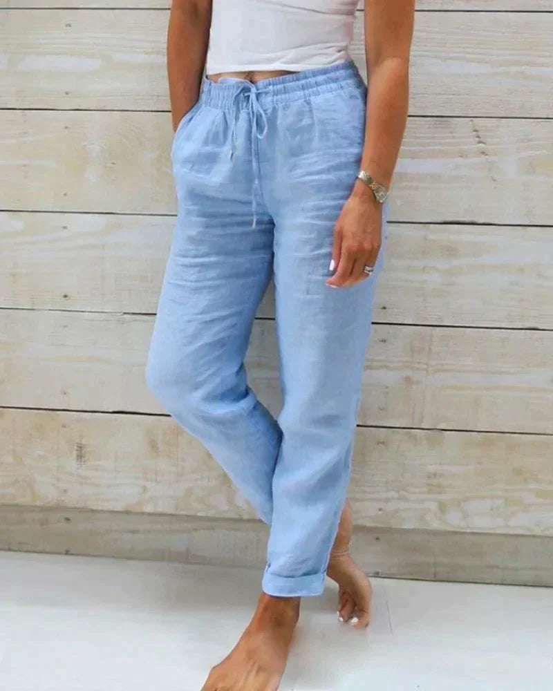 Pantalon Large en Lin Capucine Femme | Coupe Ample, Respirant 2
