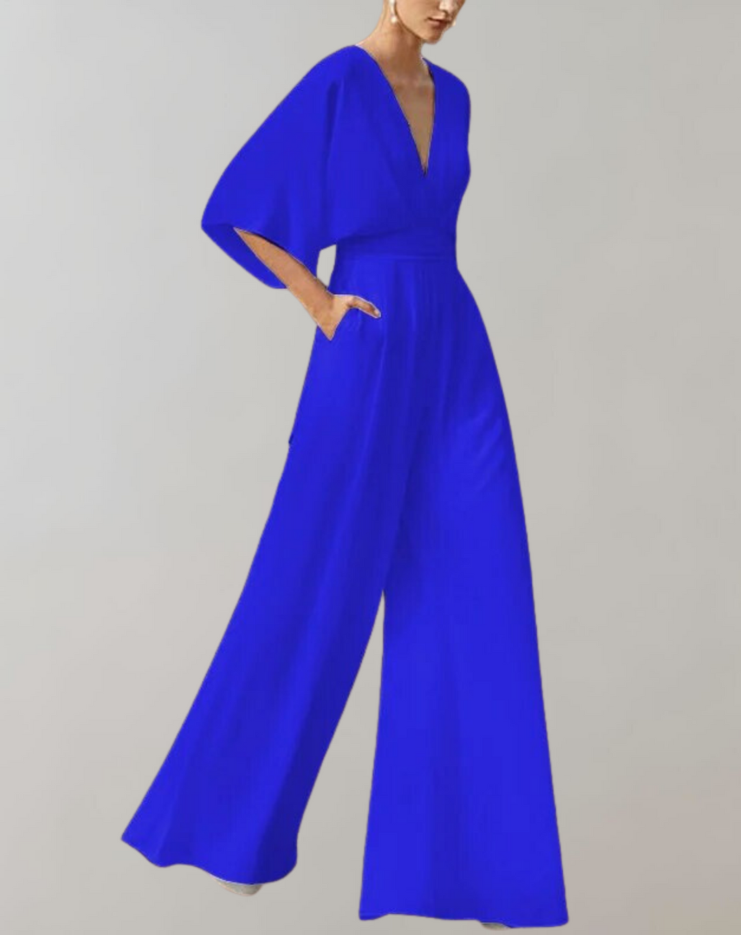 Combinaison Ample Louise Femme | Col V, Manches Amples, Taille Marquée 2