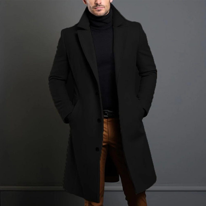 Manteau en Laine Antoine | Coupe Ajustée et Col Structuré Homme 0