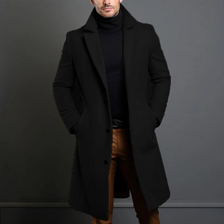 Manteau en Laine Antoine | Coupe Ajustée et Col Structuré Homme 0