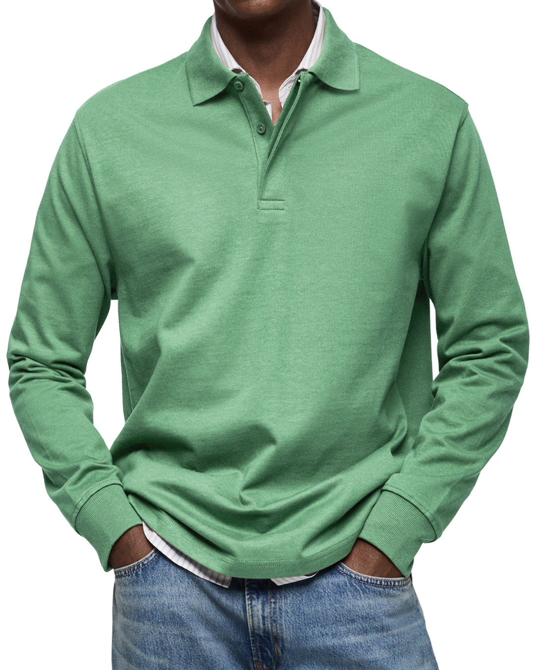 Polo de luxe Maxime Homme | Manches longues, tissu doux et raffiné 5