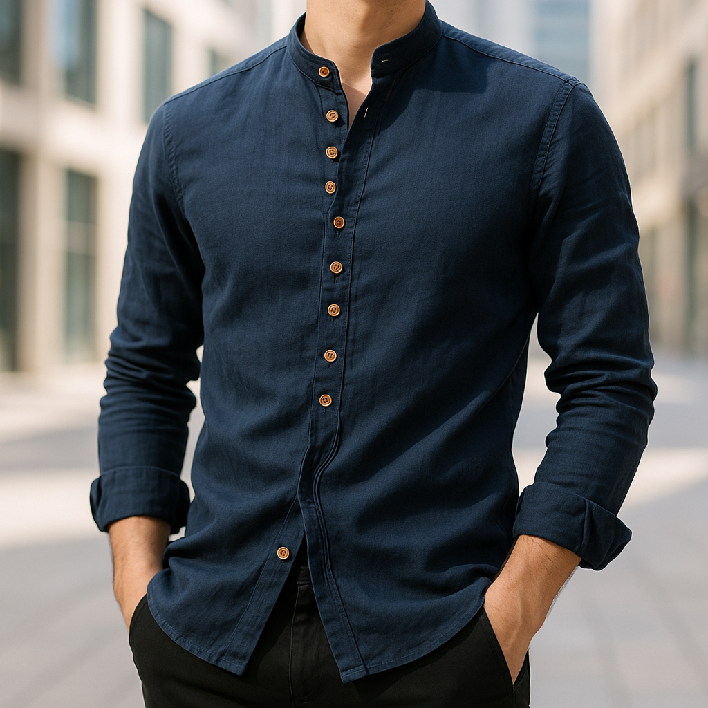 Chemise en lin et coton Léo | Coupe décontractée, inspiration japonaise 2
