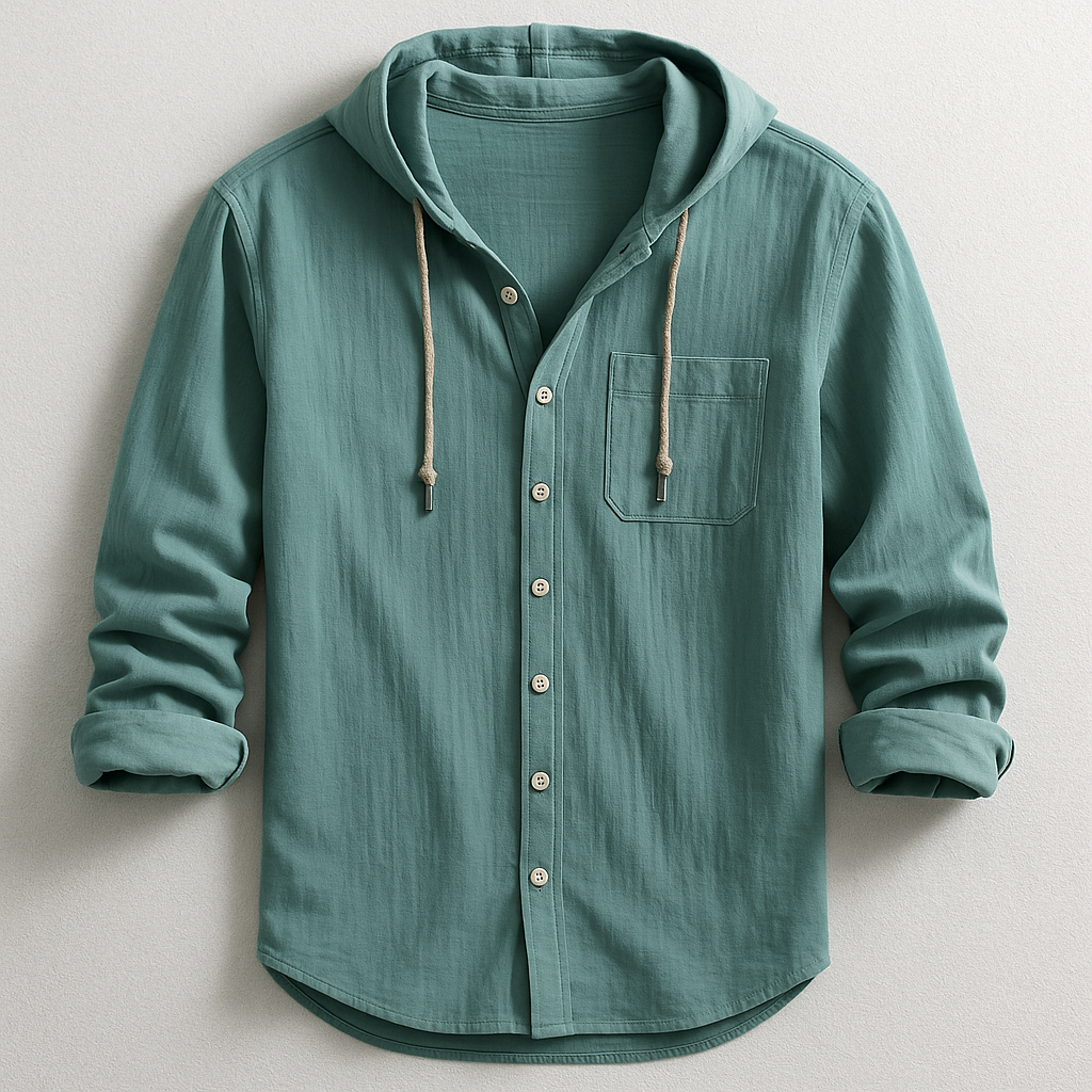 Chemise de Luxe à Capuche Adrien | Style Sophistiqué pour Homme 1