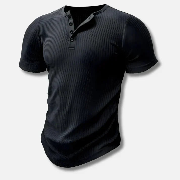 Chemise Henley Jules | Coupe slim, tissu respirant 1