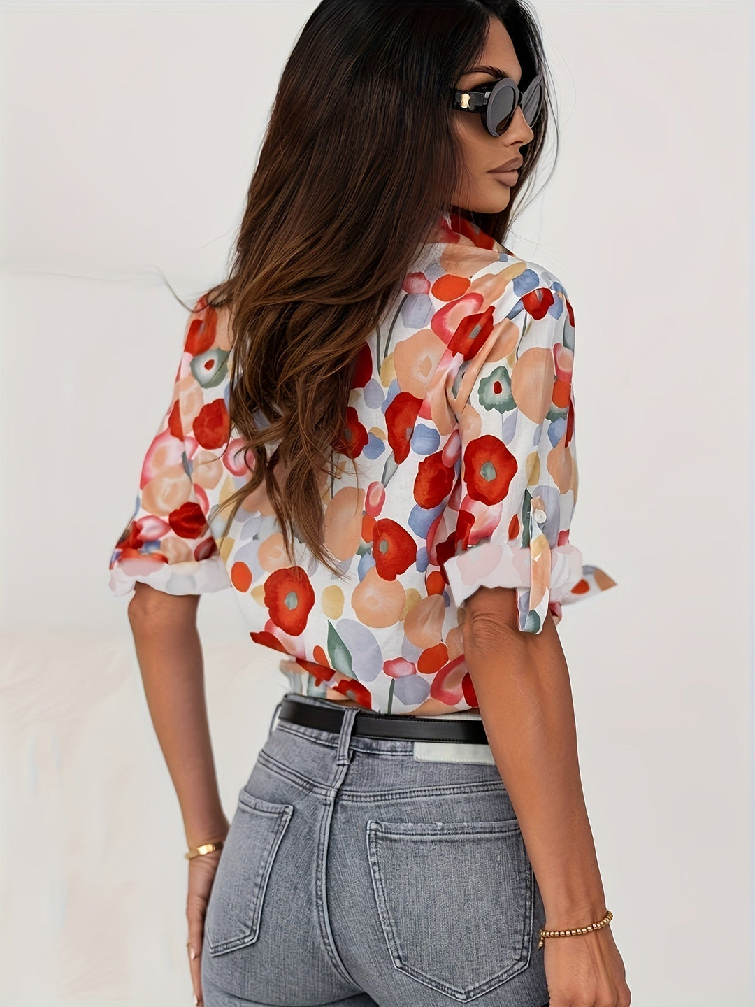 Blouse Fleurie Camille, vue produit
