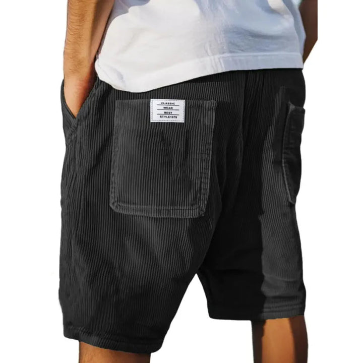 Short en Velours Nathan Homme | Coupe Décontractée, Poches Arrière 4