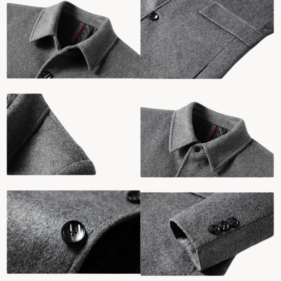 Manteau de Laine Classique Louis | Homme, Coupe Intemporelle, Chaud 4