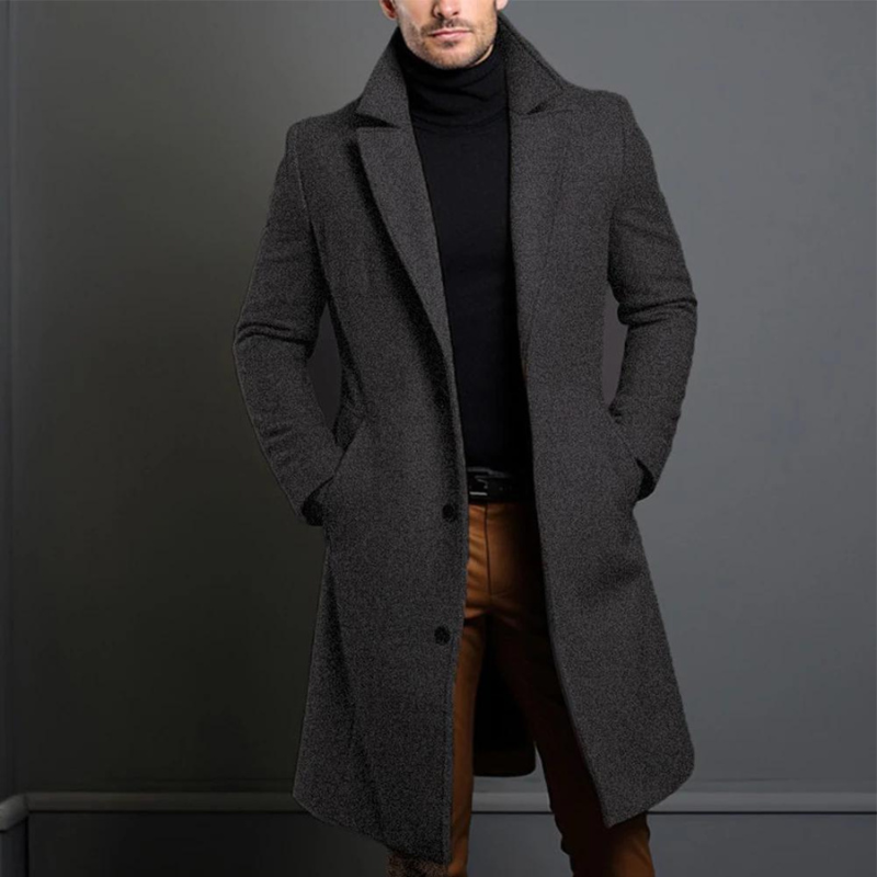Manteau en Laine Antoine | Coupe Ajustée et Col Structuré Homme 2