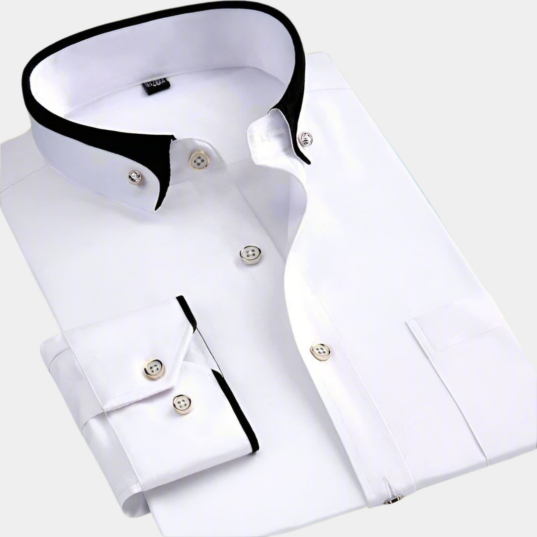 Chemise Classique Romain | Manches Longues, Ajustement Parfait pour Homme 1