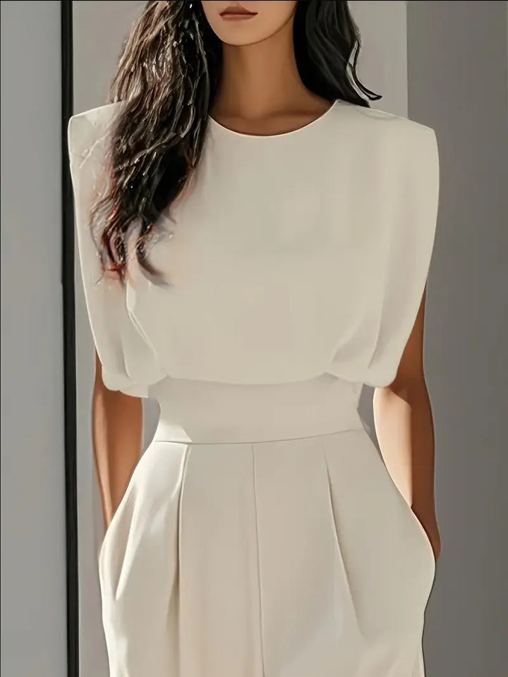 Combinaison Drapée Zoé Femme | Taille Marquée, Coupe Fluide, Cérémonie 1