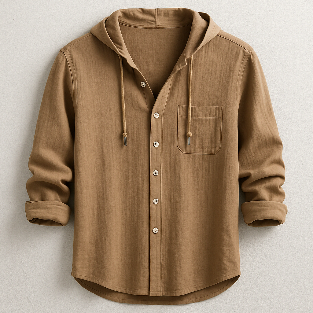 Chemise de Luxe à Capuche Adrien | Style Sophistiqué pour Homme 2