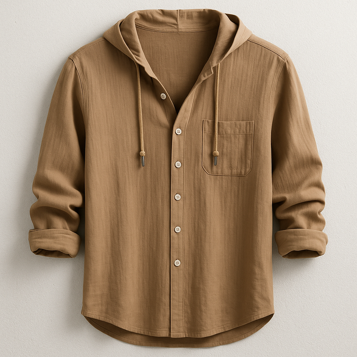 Chemise de Luxe à Capuche Adrien | Style Sophistiqué pour Homme 2