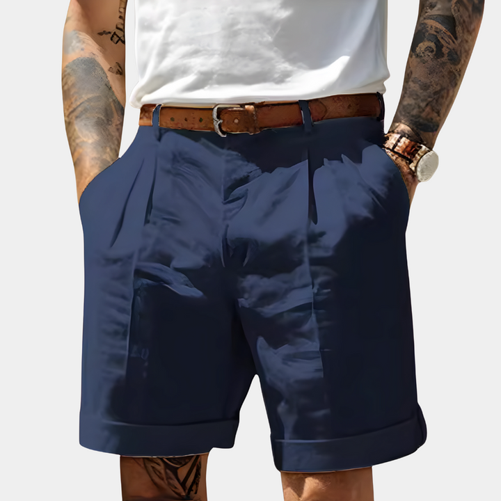 Bermuda Adrien Homme | Coton Respirant, Revers Chic, Plis Devant 4
