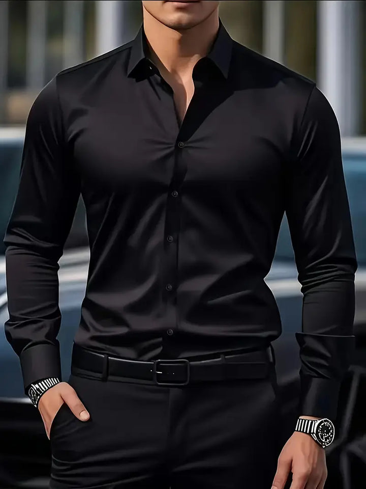Chemise respirante Baptiste Homme | Manches longues, coupe slim ajustée 8