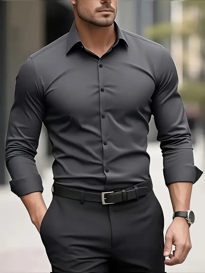 Chemise respirante Baptiste Homme | Manches longues, coupe slim ajustée 5