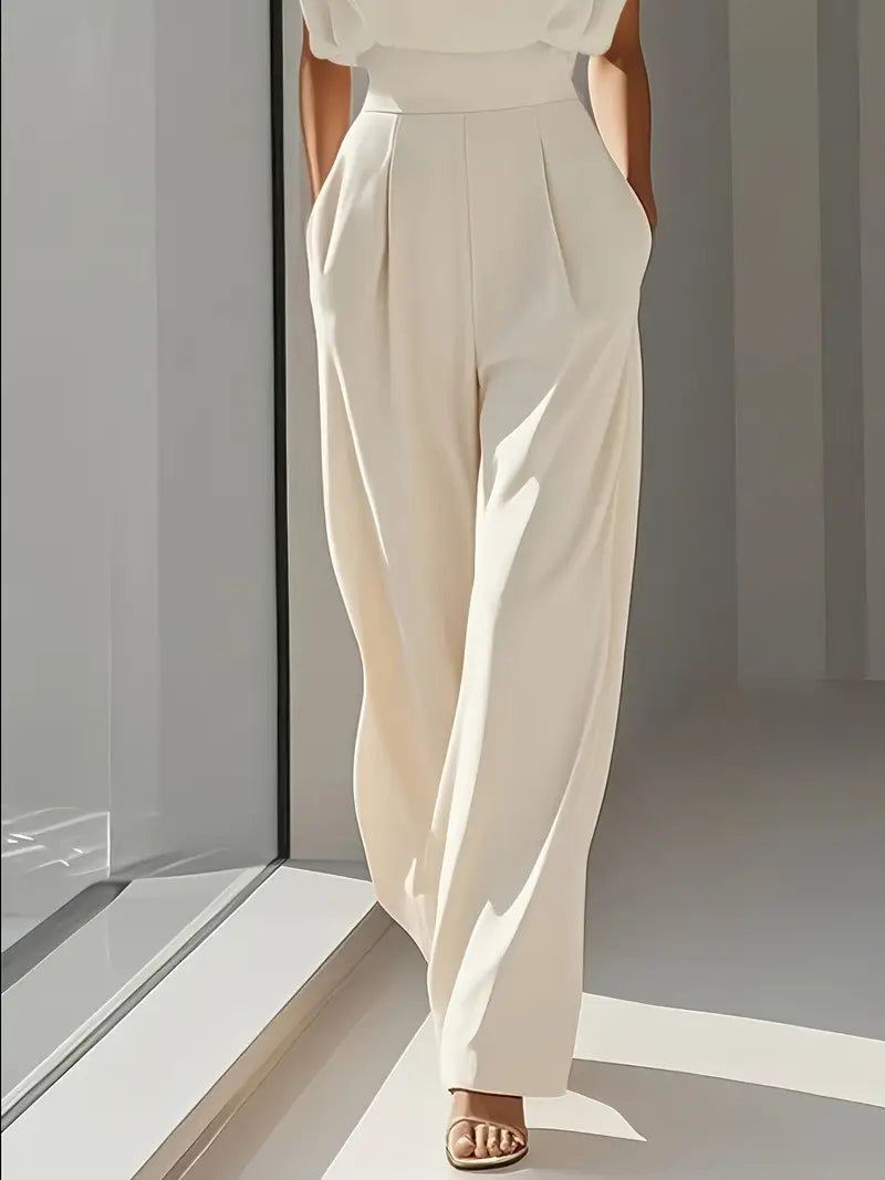 Combinaison Drapée Zoé Femme | Taille Marquée, Coupe Fluide, Cérémonie 2