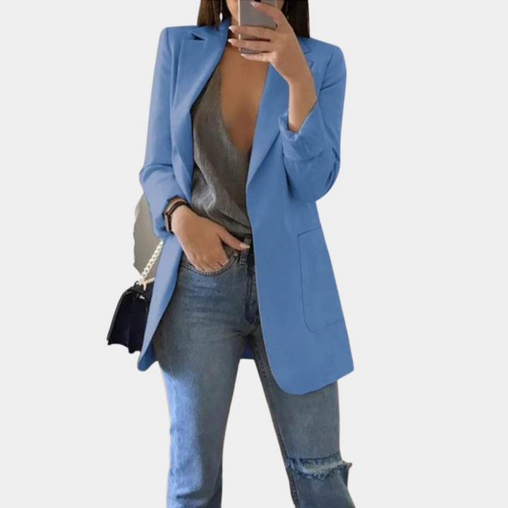 Blazer Long Océane Femme - Bleu