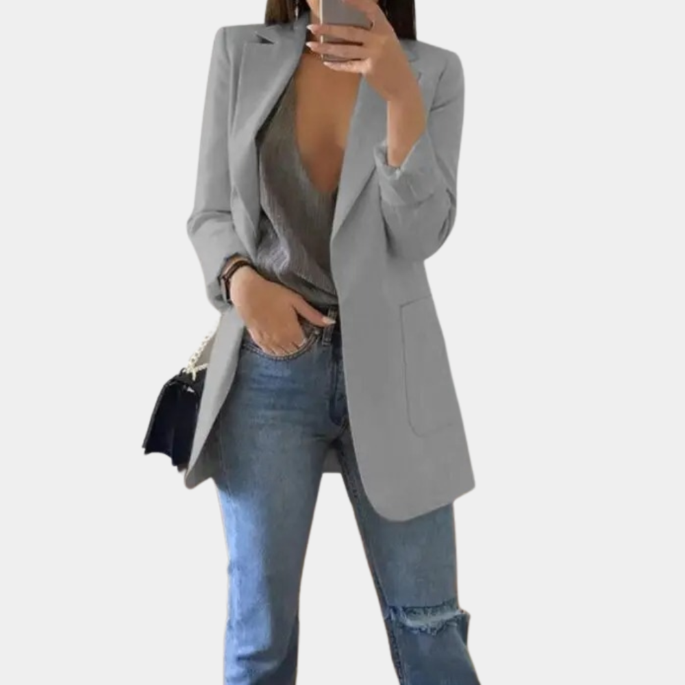 Blazer Long Océane Femme - Gris