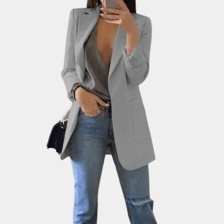 Blazer Long Océane Femme - Gris