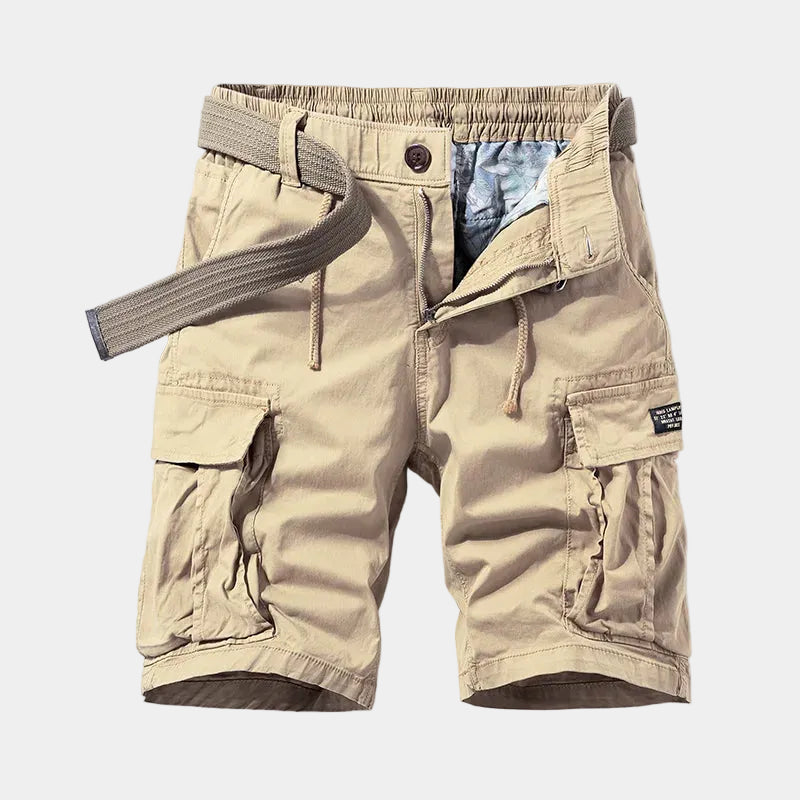Bermuda Cargo Axel | Taille Resserrée, Poches Pratiques en Coton 0