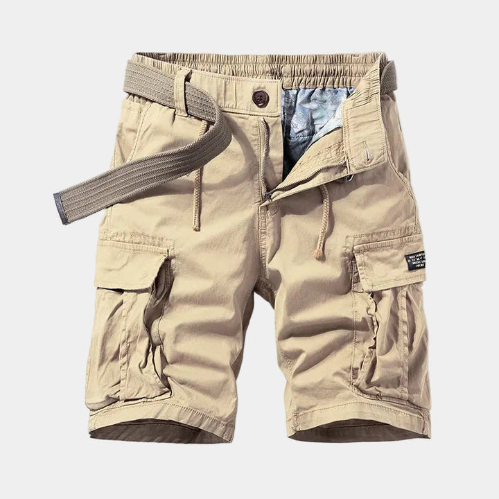 Bermuda Cargo Axel | Taille Resserrée, Poches Pratiques en Coton 0