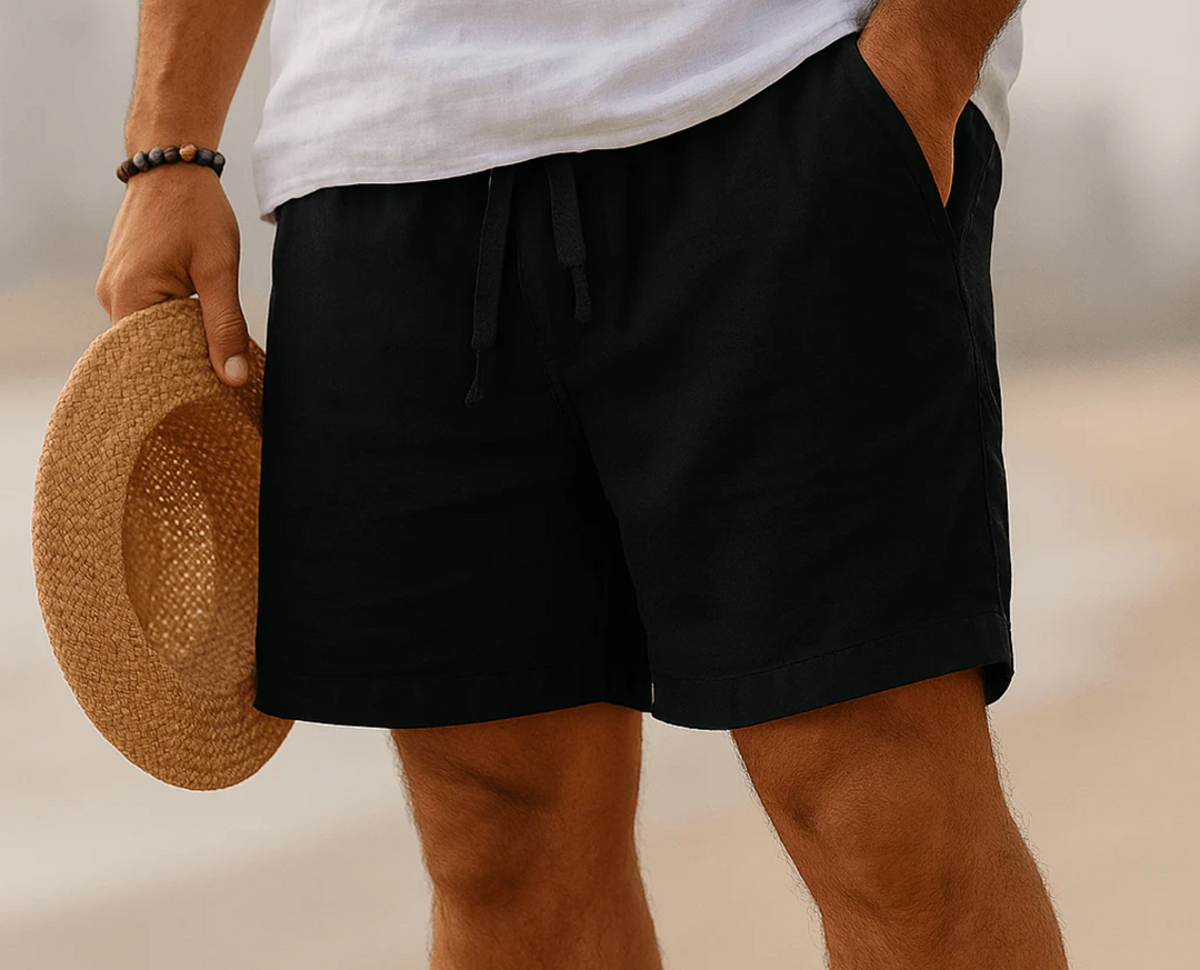 Bermuda Léon | Lin léger, taille élastique & poches pratiques 6