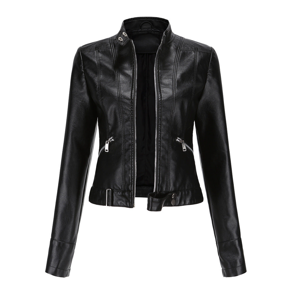 Veste Cuir Camille | Coupe Cintrée, Esprit Motard Femme 0
