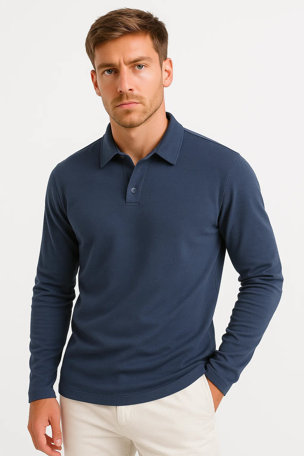 Chemise classique Hugo | Manches longues, maille douce et respirante 0