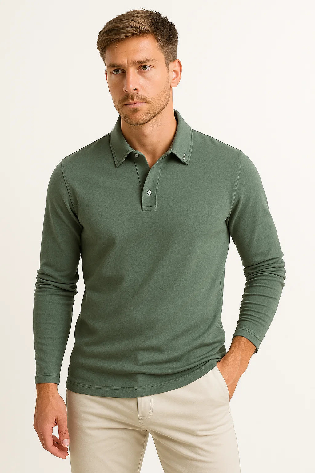 Chemise classique Hugo | Manches longues, maille douce et respirante 1