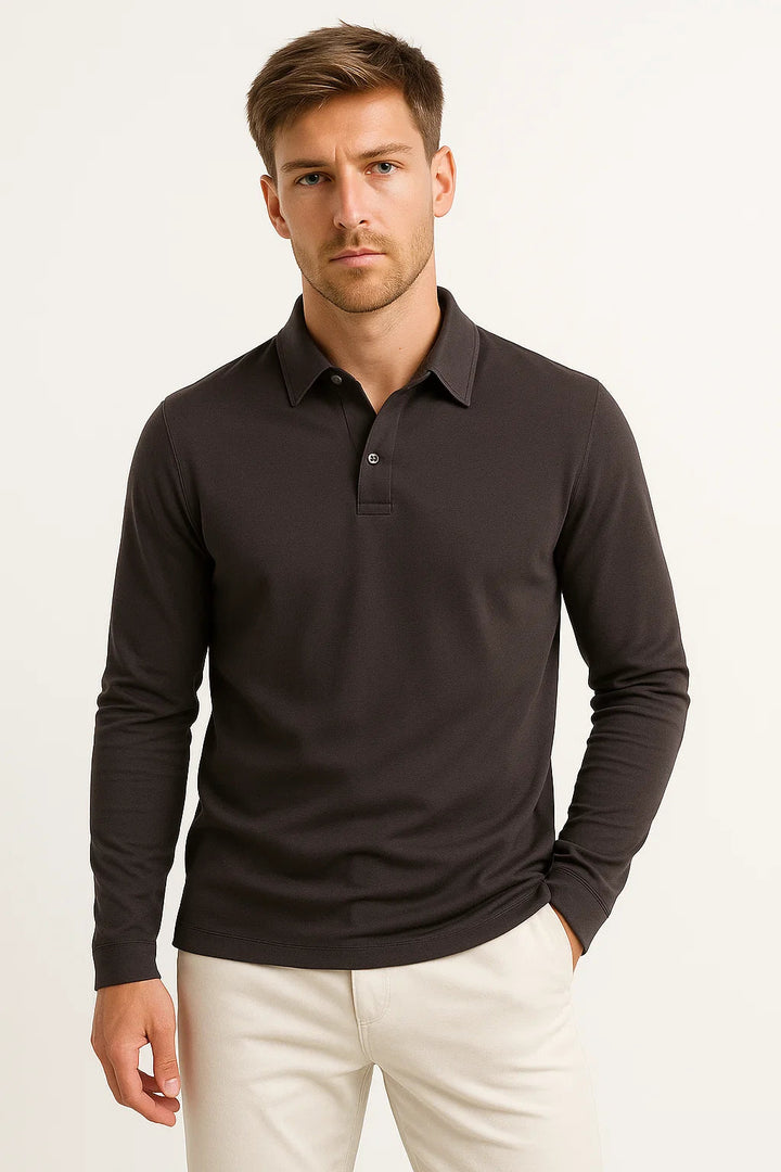 Chemise classique Hugo | Manches longues, maille douce et respirante 2