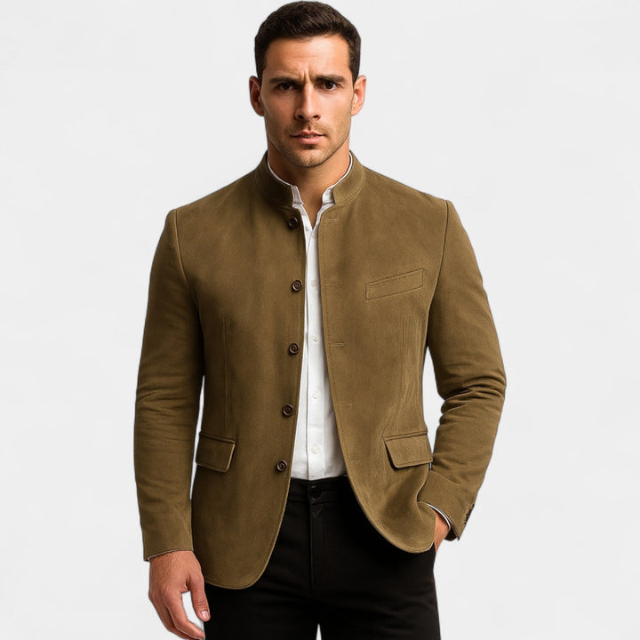 Blazer Celvon Homme | Effet Daim, Coupe Ajustée, Idéal Casual Chic 2