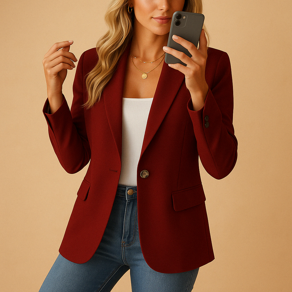 Blazer Noir Femme Cintré Élégant | Confort Optimal, Style Polyvalent 4