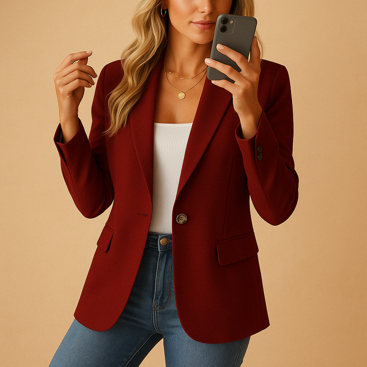 Blazer Noir Femme Cintré Élégant | Confort Optimal, Style Polyvalent 4