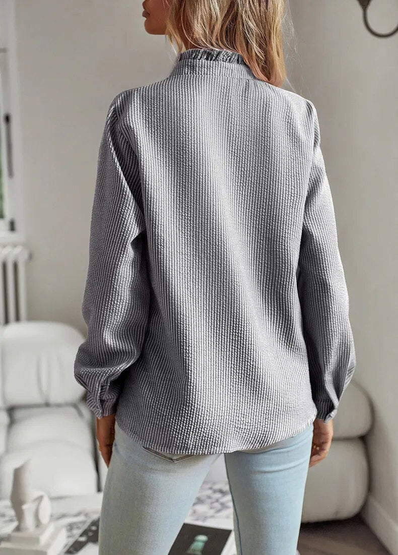 Blouse Agnete Femme | Élégante à Rayures, Coupe Flatteuse et Confortable 6