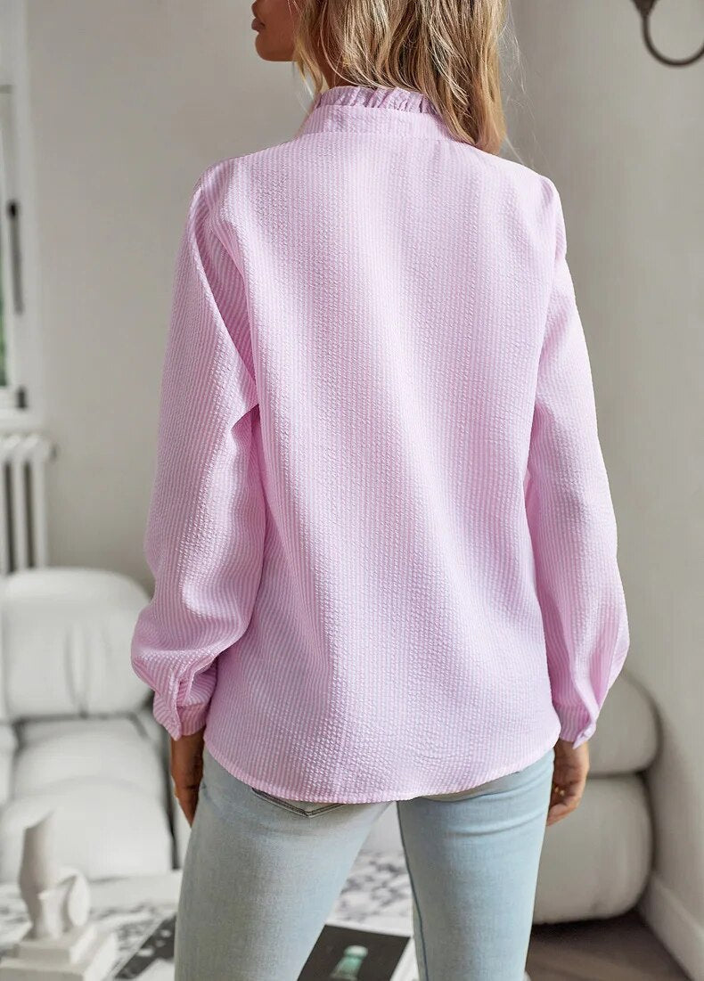 Blouse Agnete Femme | Élégante à Rayures, Coupe Flatteuse et Confortable 8