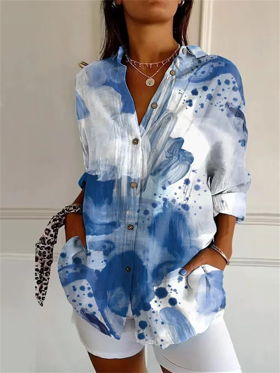 Blouse Alienor | Imprimé Floral Vif, Coupe Fluide Élégante 1