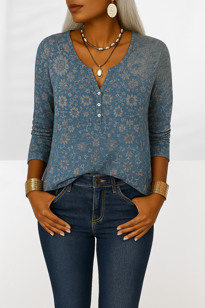 Blouse Alina | Élégante, style boho floral, coupe ample 1