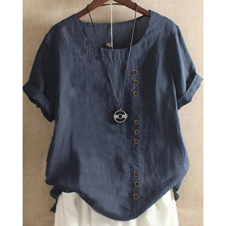 Blouse Bella | Manches Courtes, Col Rond, Tissu Léger et Fluide 3