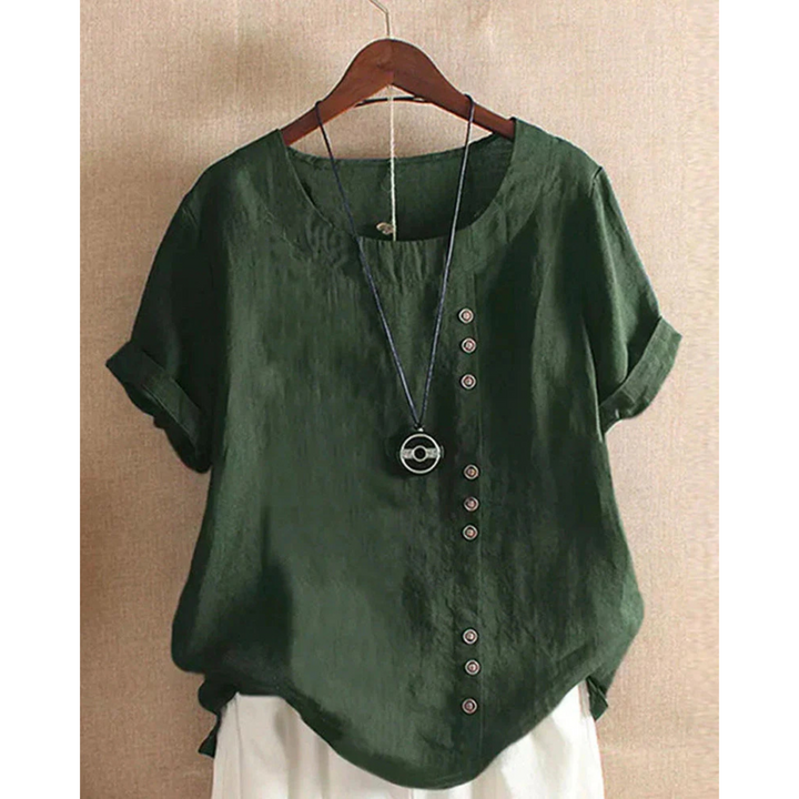 Blouse Bella | Manches Courtes, Col Rond, Tissu Léger et Fluide 5