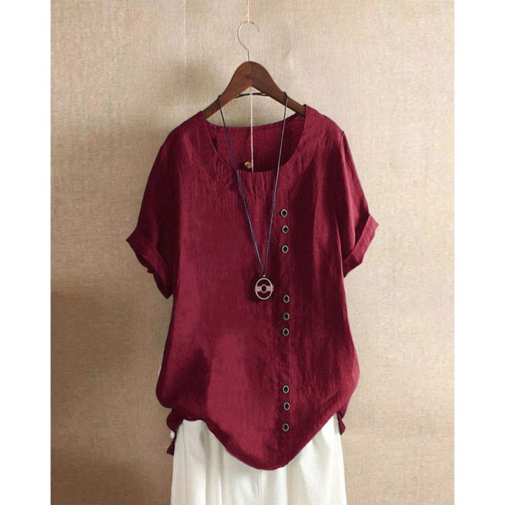 Blouse Bella | Manches Courtes, Col Rond, Tissu Léger et Fluide 7