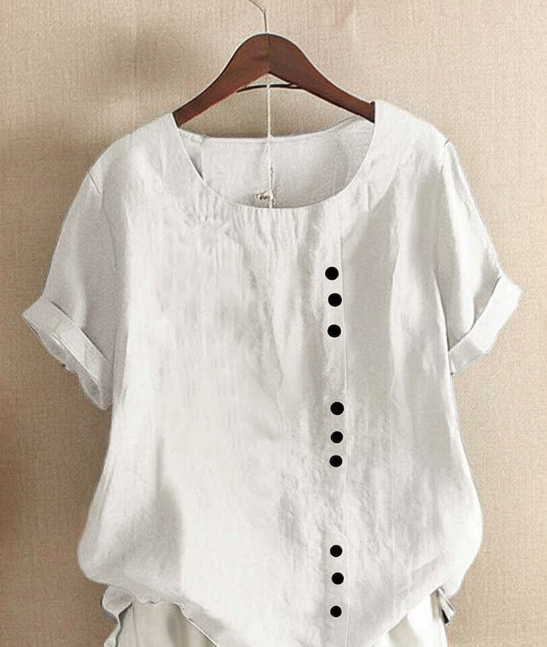 Blouse Brina Femme | Lin Léger, Coupe Ample & Boutons Décoratifs 3