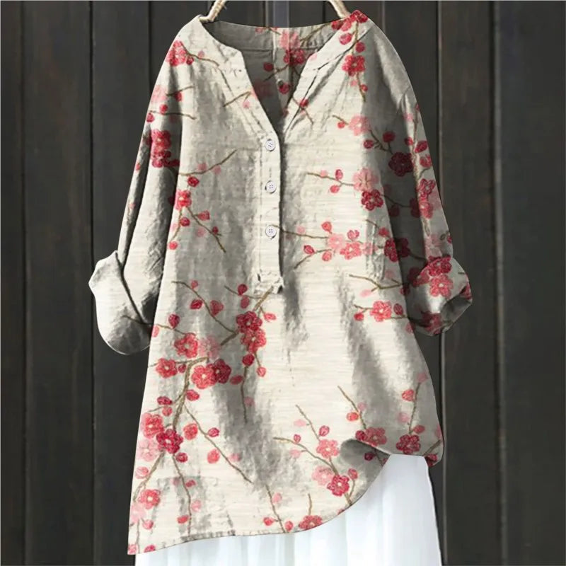 Blouse Brina Femme | Motif Fleuri, Coupe Ample & Fluide 1