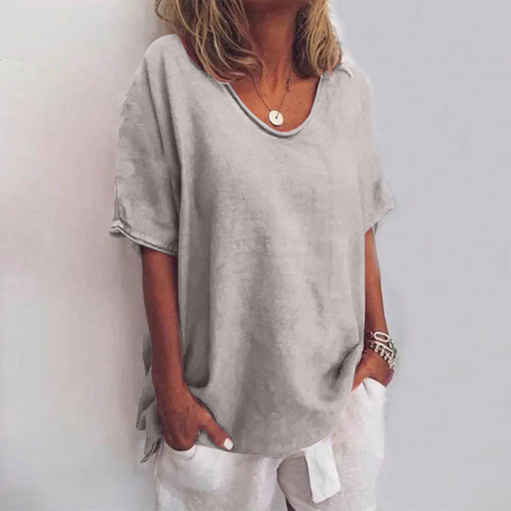 Blouse Brina Femme | Tissu Léger, Manches Longues, Col en V 1