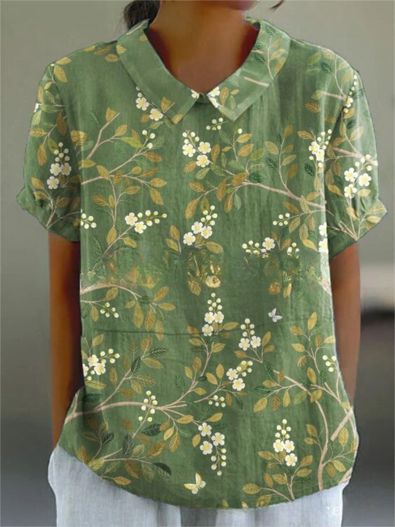 Blouse Émilie Femme | Imprimé Floral Légère, Coupe Droite 1