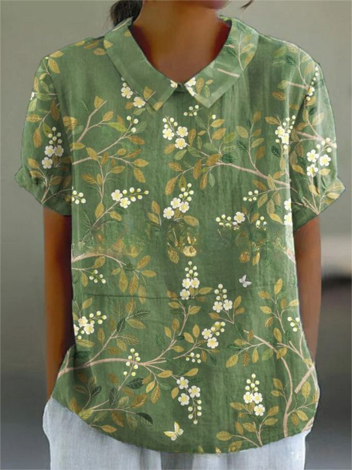 Blouse Émilie Femme | Imprimé Floral Légère, Coupe Droite 1